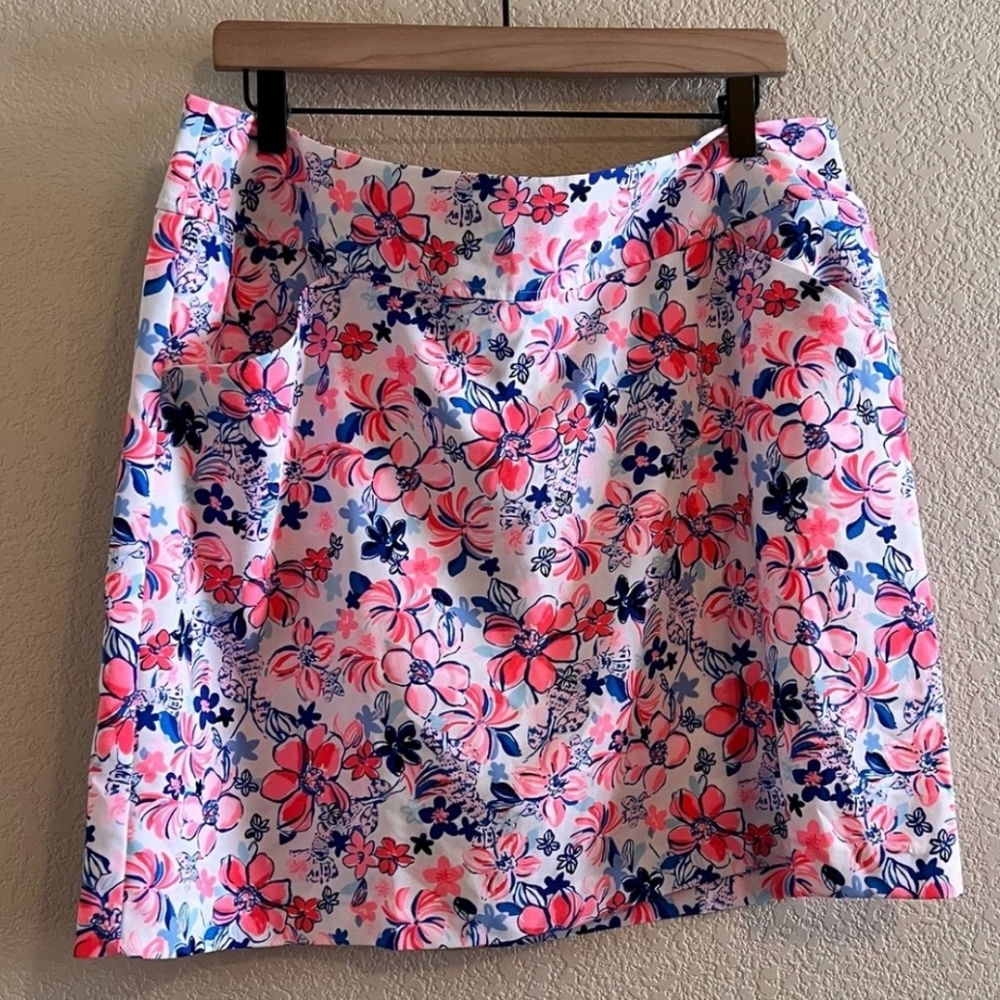 Lilly Pulitzer Resort White Party Like a Lobstar Jonas Skort Size 16 NWT